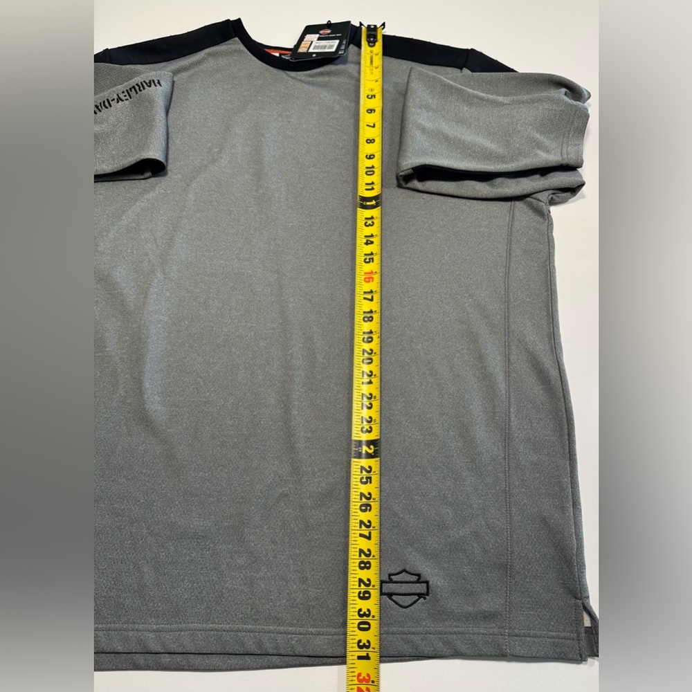 Harley Davidson Performance Long Sleeve Shirt Infrared Gray Size XL Motorcycle - Picture 14 of 14